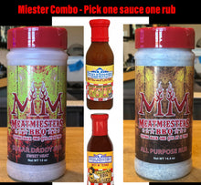 Load image into Gallery viewer, Miester Combo - One rub. One sauce. One low price!