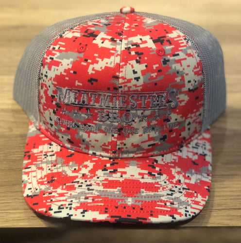 Premium Red & Grey Digi Camo Meatmiester Hat